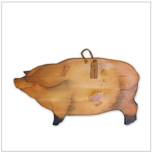houten broodplank varken landelijke stijl