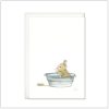 Kaart versturen - postcard - konijntje in bad