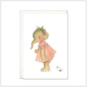 Geboortekaart - meisje postcard