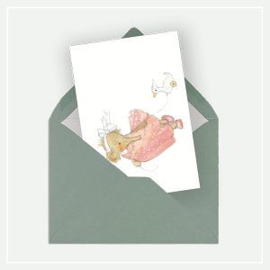 a7 kaartje versturen - olifantje roze