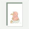 Geboorte kaartje - baby olifant