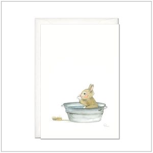 Kaart-versturen-postcard-konijntje-in-bad
