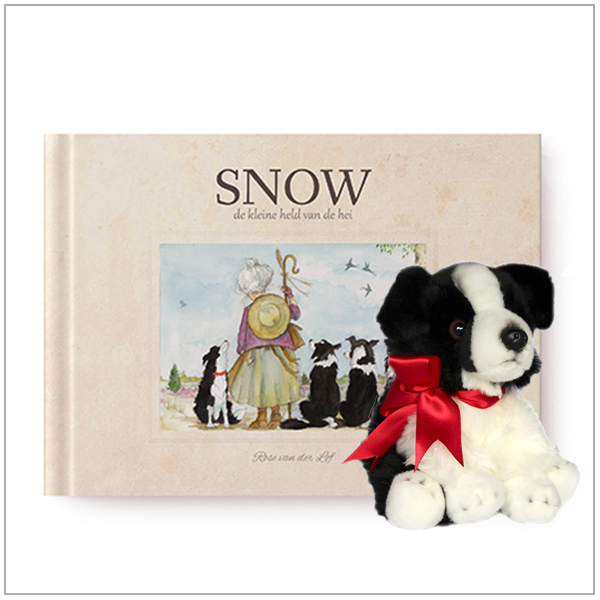 Kinderboek met Bordercollie knuffel