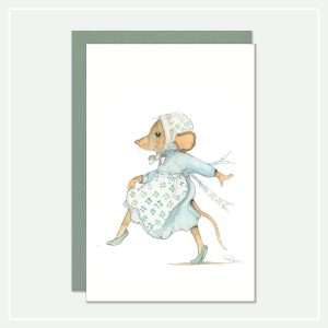 Kaartje-sturen-postcard-illustratie-vrolijke muis