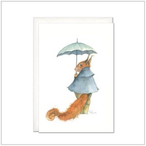 Kaart-versturen-postcard-eekhoorn-met-paraplu