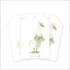 Cadeaulabels - naamlabels gans met strik