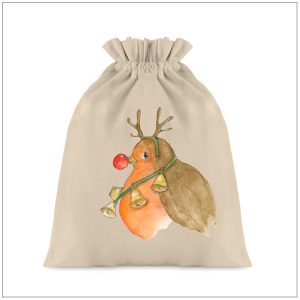 Cadeauzak Roodborstje - kerst kadozak