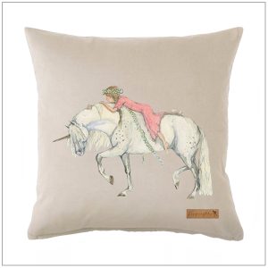 Eenhoorn- kussen- sierkussen