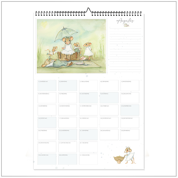 Maandplanner 2026 - Kalender augustus Maandplanner 2026 - Kalender augustus