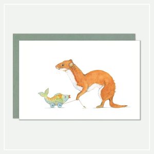 Kaartje versturen - Dieren Wezel