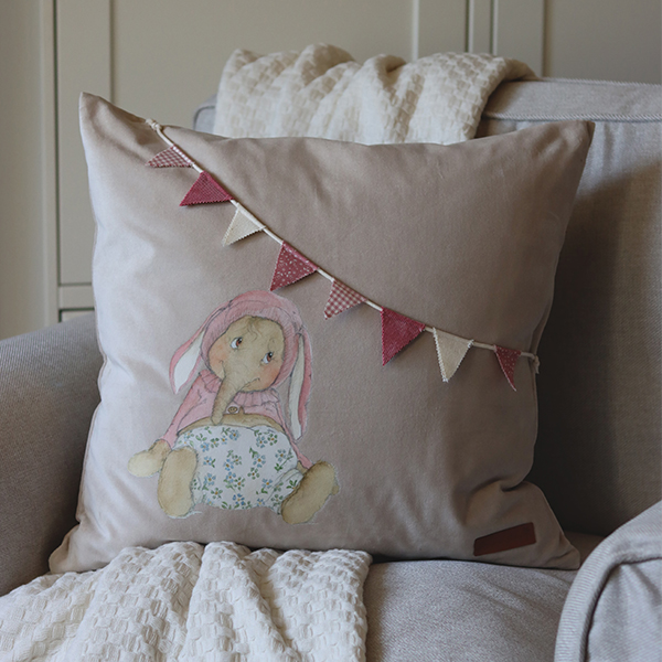 Kussenhoes - LouLou met vlaggetjes