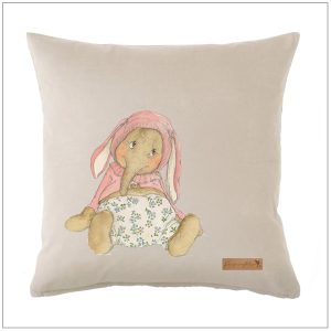 Kussenhoes - Olifantje als konijn