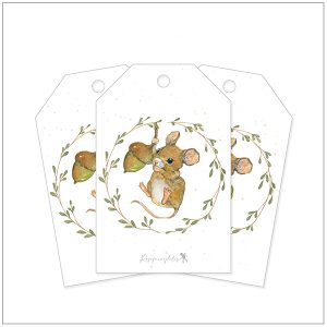 Cadeaulabels - naamlabels muis