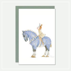 Verjaardagskaart - circus paard