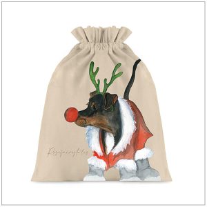 Cadeauzak Hond - Verpakking kerst