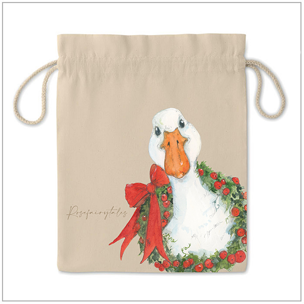 Cadeauzak Kerst gans - Verpakking kerst Cadeauzak Kerst gans - Verpakking kerst